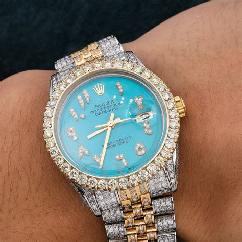 rolex watch with diamonds price